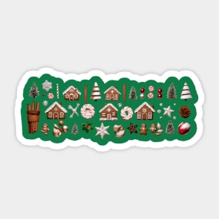 Christmas Gingerbread Sticker